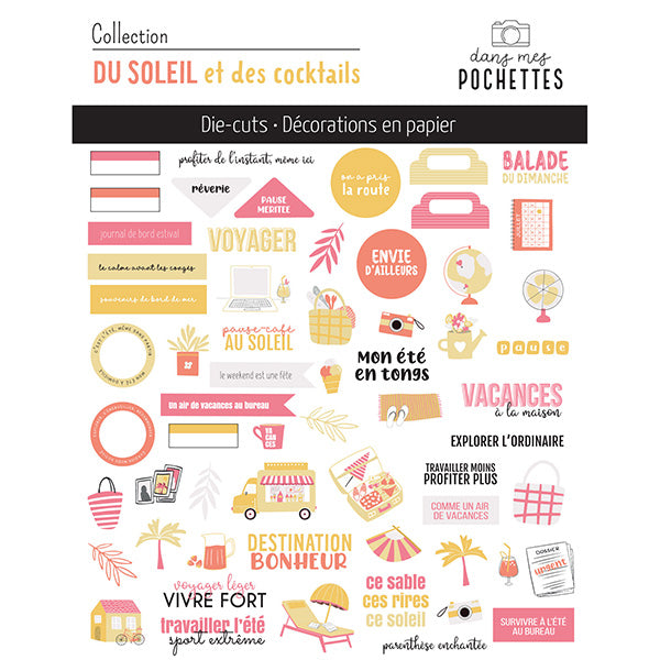 Die cuts – Du soleil et des cocktails - Dans Mes Pochettes