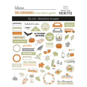 Die cuts – Des châtaignes et une boîte à goûter - Dans Mes Pochettes