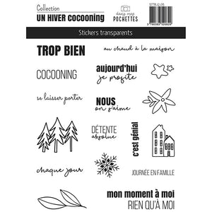 Stickers transparents – Un hiver cocooning - Dans Mes Pochettes