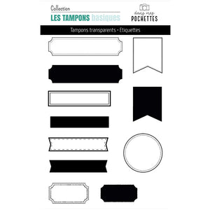 Tampons clear - Etiquettes - Dans Mes Pochettes