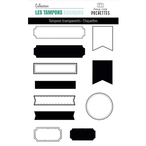 Tampons clear - Etiquettes - Dans Mes Pochettes