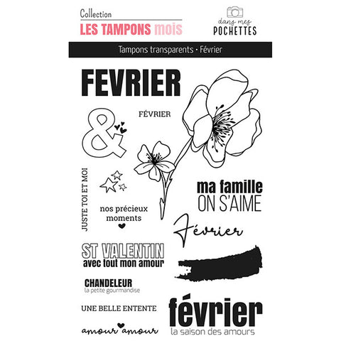 Tampons clear - Février - Dans Mes Pochettes