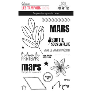 Tampons clear - Mars - Dans Mes Pochettes