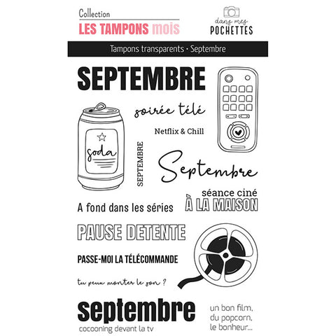 Tampons clear - Septembre - Dans Mes Pochettes