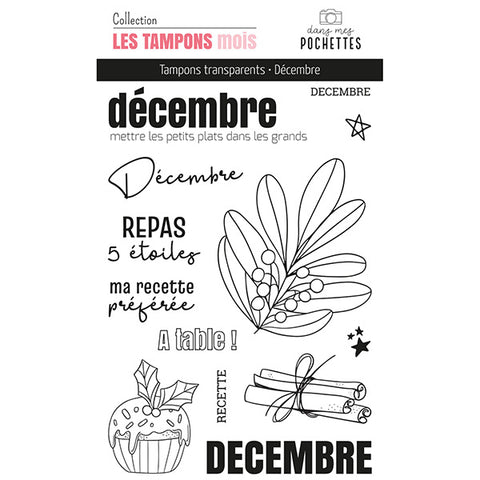 Tampons clear - Décembre - Dans Mes Pochettes