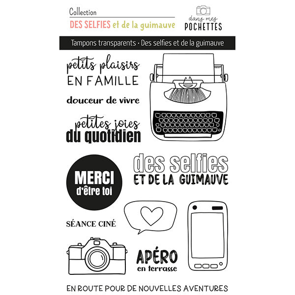 Tampons clear - Des selfies et de la guimauve - Dans Mes Pochettes
