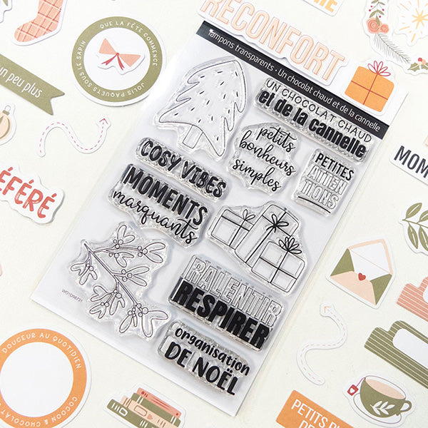 Tampons clear - Un chocolat chaud et de la cannelle - Dans Mes Pochettes