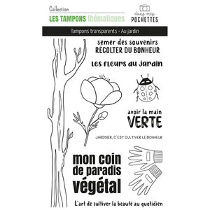 Tampons clear - Au jardin - Dans Mes Pochettes