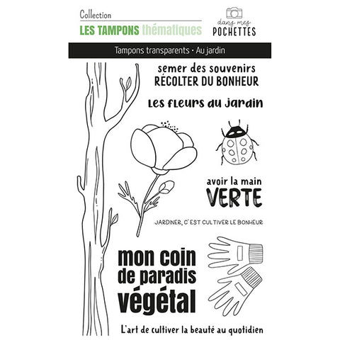 Tampons clear - Au jardin - Dans Mes Pochettes