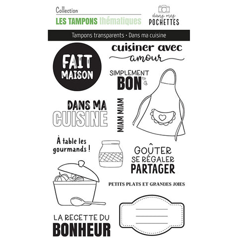Tampons clear - Dans ma cuisine - Dans Mes Pochettes