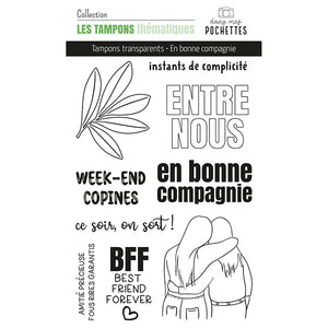 Tampons clear - En bonne compagnie - Dans Mes Pochettes