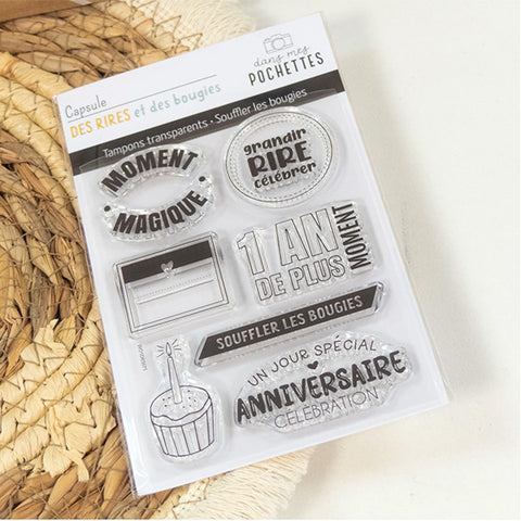 Tampons clear - Souffler les bougies - Dans Mes Pochettes