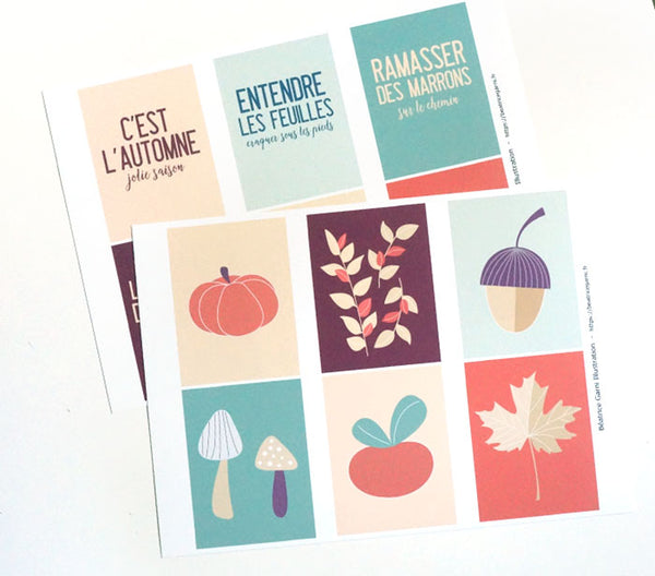 Project Life digital Cards to print - Autumn