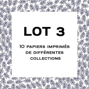 Lot 3 - Mix de 10 papiers