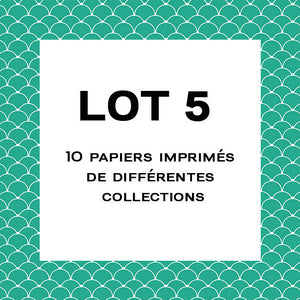 Lot 5 - Mix de 10 papiers