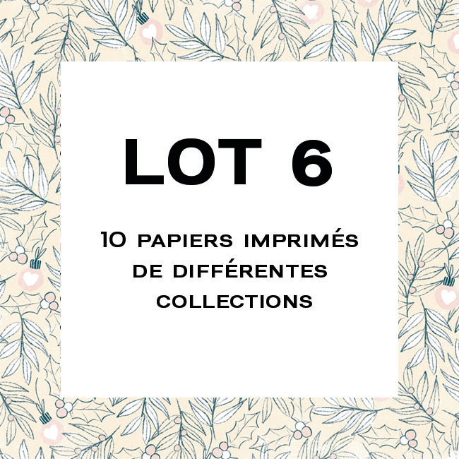 Lot 6 - Mix de 10 papiers